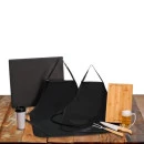 KIT CHURRASCO / CERVEJA EM BAMBU / MADEIRA / INOX - 7 PÇS