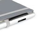 CADERNETA C/ PAUTA CINZA - 14X21 CM