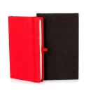 CADERNETA C/ PAUTA VERMELHO - 14X21 CM