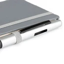 CADERNETA S/ PAUTA CINZA - 14X21 CM