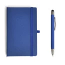 CADERNETA P/ ANOTAÇÕES COM CANETA - AZUL