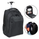 MOCHILA EM POLYESTER 600D COM RODINHA - 35L - PRETA