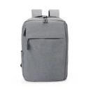 MOCHILA EM POLIÉSTER 300D - MELANGE CINZA - 14L