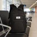 MOCHILA PRETA EM POLYESTER 1680D / 600D