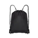 MOCHILA SACOLA EM NYLON 190D - PRETA - 42X32CM