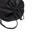 MOCHILA SACOLA EM NYLON 190D - PRETA - 42X32CM