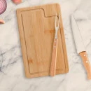 CONJ. PARA CHURRASCO EM BAMBU / MADEIRA / INOX DALLAS - 3 PÇS