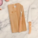 CONJ. PARA COZINHA EM BAMBU / MADEIRA / INOX OREGON - 3 PÇS