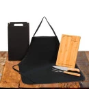 CONJ. PARA CHURRASCO COM AVENTAL - 4 PÇS