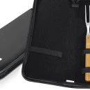 CONJ. GARFO E FACA BAMBU / MADEIRA / INOX COM ESTOJO FRANKFURT - 3 PÇS