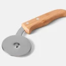 CONJ. PARA PIZZA EM BAMBU/MADEIRA/INOX 35 CM - 11 PÇS