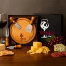 CONJ. PARA QUEIJO EM BAMBU / MADEIRA / INOX - 5 PÇS