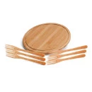 CONJ. PARA PETISCOS EM BAMBU CÓRDOBA - 7 PÇS