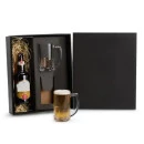 JOGO DE CANECAS DE VIDRO P/ CERVEJA 340 ML - 2 PÇS - NÃO ACOMPANHA A GARRAFA