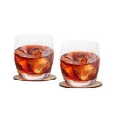 JOGO DE COPOS DE VIDRO P/ WHISKY 330 ML COM PORTA COPO