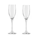 KIT DE TAÇAS DE VIDRO P/ CHAMPAGNE 190 ML - 2 PÇS 