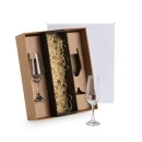 JOGO DE TAÇAS DE VIDRO P/ CHAMPAGNE 186 ML - 2 PÇS - NÃO ACOMPANHA A GARRAFA